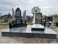 Пам'ятник військовому з крилами та хрестом 00889
